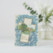 ヴィンテージイースターグリーティングクロス ポストカード (スタンド正面)