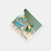 ヴィンテージイースターグリーティングシックサーカス スタンダードカクテルナプキン (角)