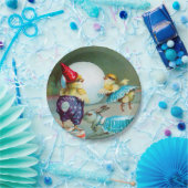 ヴィンテージイースターグリーティングシックサーカス ペーパープレート (パーティー)