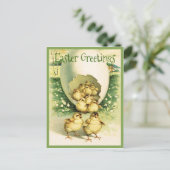 ヴィンテージイースターグリーティングチックス ポストカード (スタンド正面)