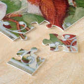 ヴィンテージイースターグリーティングバーズネストフ素朴ェンス ジグソーパズル (側面)