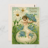 ヴィンテージイースターケルブ(花あり) ポストカード (正面/裏面)