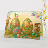 ヴィンテージイースターコレクション カード (黄色い花)