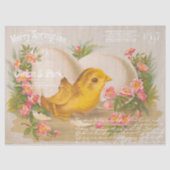 ヴィンテージイースターシックデクページティッシュペーパー 薄葉紙 (正面)