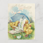 ヴィンテージイースターシックホリデー葉書 シーズンポストカード (正面)