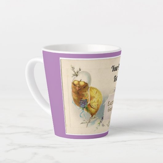 ヴィンテージイースターシックラテマグ カフェラテマグ (左アングル)