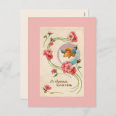 ヴィンテージイースターシック葉書 シーズンポストカード (正面/裏面)