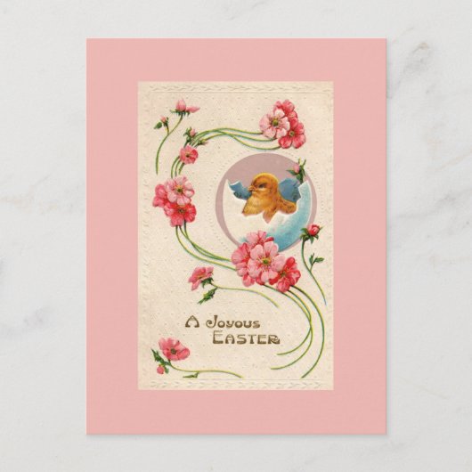 ヴィンテージイースターシック葉書 シーズンポストカード (正面)