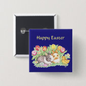 ヴィンテージイースターシーン 缶バッジ (正面&裏面)