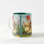 ヴィンテージイースタージャイアントベビーシックに乗る， ZSSG ツートーンマグカップ (正面左)