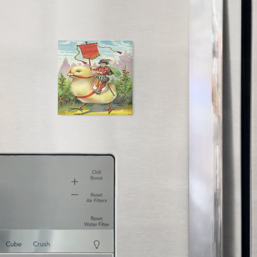 ヴィンテージイースタージャイアントベビーシックに乗る， ZSSG マグネット (インサイチュ (冷蔵庫))