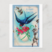 ヴィンテージイースタースワロー卵花 ポストカード (正面)