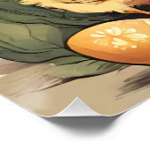 ヴィンテージイースターチキンファミリー春ガーデン ポスター (コーナー)