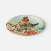 ヴィンテージイースターチキン自転車イースターエッグに乗る ペーパープレート (アングル)