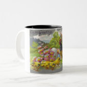 ヴィンテージイースターチックスとオードスターマグ ツートーンマグカップ (正面左)