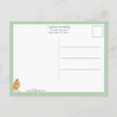 ヴィンテージイースターチックスとグリーティング ポストカード (裏面)