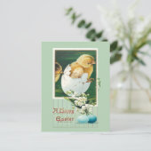 ヴィンテージイースターチックスとグリーティング ポストカード (スタンド正面)