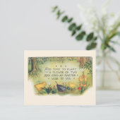 ヴィンテージイースターチックスと詩おもしろい園 ポストカード (スタンド正面)