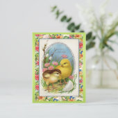 ヴィンテージイースターチックスビクトリアンフローラ春 シーズンポストカード (スタンド正面)