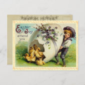 ヴィンテージイースターチックス葉書 シーズンポストカード (正面/裏面)