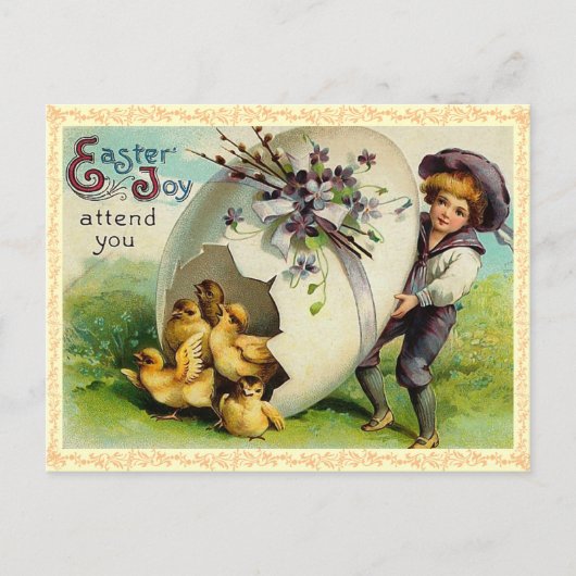 ヴィンテージイースターチックス葉書 シーズンポストカード (正面)