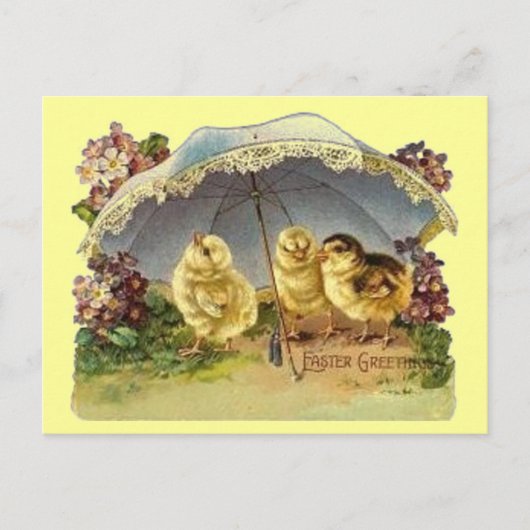 ヴィンテージイースターチックス&パラソル シーズンポストカード (正面)