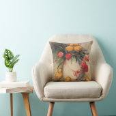 ヴィンテージイースターチックス、赤いチューリップの花を持つ卵 クッション (椅子)