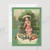 ヴィンテージイースターチャイルドin卵ボート, ZSSG シーズンポストカード (正面/裏面)