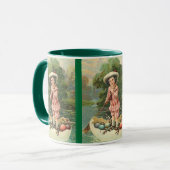 ヴィンテージイースターチャイルドin卵ボート, ZSSG マグカップ (正面左)