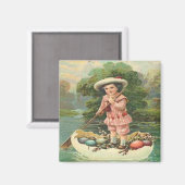 ヴィンテージイースターチャイルドin卵ボート, ZSSG マグネット (正面/裏面)