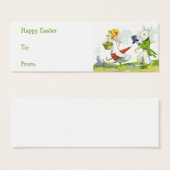 ヴィンテージイースターバスケットギフトラベル (正面&裏面)