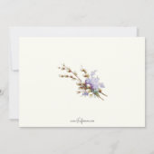 ヴィンテージイースターバスケット、卵と雛 シーズンカード (裏面)