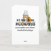 ヴィンテージイースターバニーとカラーリングページ カード (裏面)