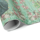 ヴィンテージイースターバニーとガールインバラガーデン ラッピングペーパー (ロールコーナー)