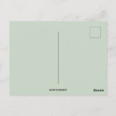 ヴィンテージイースターバニーと傘 ポストカード (裏面)