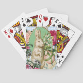 ヴィンテージイースターバニーと卵コラージュ トランプ (裏面)