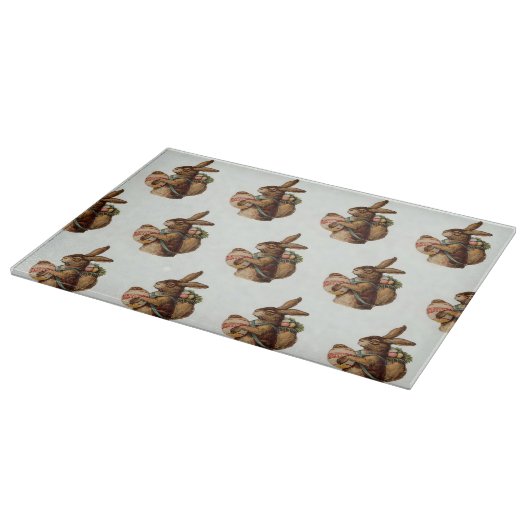ヴィンテージイースターバニーと卵 カッティングボード (角)