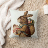 ヴィンテージイースターバニーと卵 クッション (ブランケット)