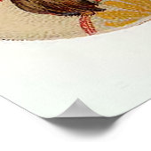 ヴィンテージイースターバニーと卵 ポスター (角)