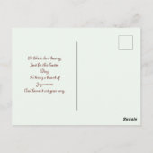 ヴィンテージイースターバニーと卵 ポストカード (裏面)