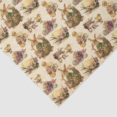 ヴィンテージイースターバニーと女の子パーティー組織 薄葉紙 (詳細)