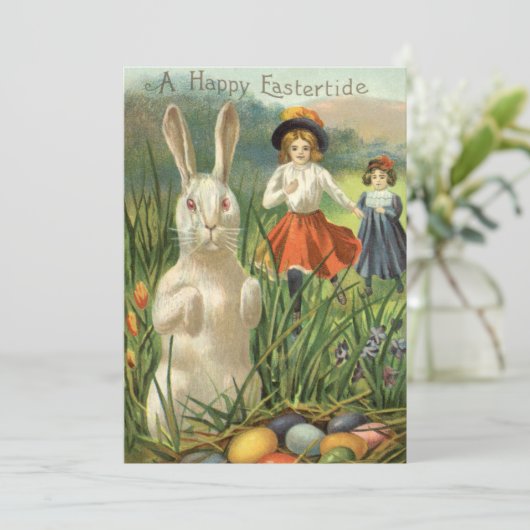 ヴィンテージイースターバニーと子供たちハッピー東潮 シーズンカード (スタンド正面)