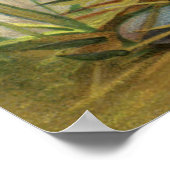 ヴィンテージイースターバニーと子供たちハッピー東潮 ポスター (角)