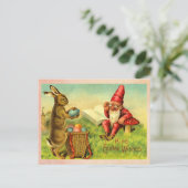 ヴィンテージイースターバニーと格言 シーズンポストカード (スタンド正面)