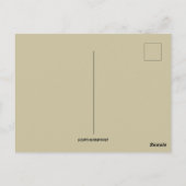 ヴィンテージイースターバニーと青い花 ポストカード (裏面)