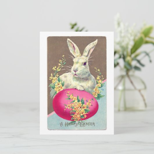 ヴィンテージイースターバニーイラストレーション シーズンカード (スタンド正面)