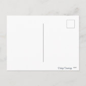 ヴィンテージイースターバニーカスタムイースターグリーティング シーズンポストカード (裏面)