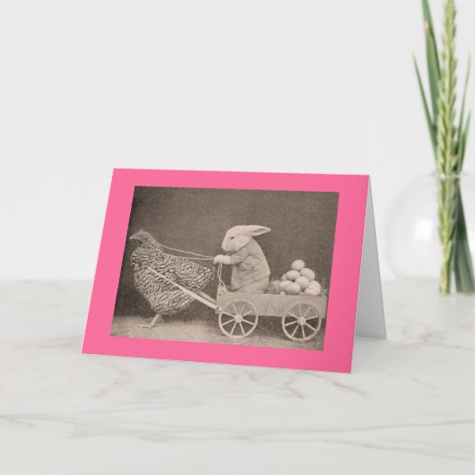 ヴィンテージイースターバニーカード シーズンカード (正面)