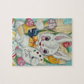 ヴィンテージイースターバニーカード ジグソーパズル (横)