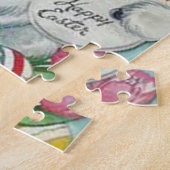 ヴィンテージイースターバニーカード ジグソーパズル (側面)